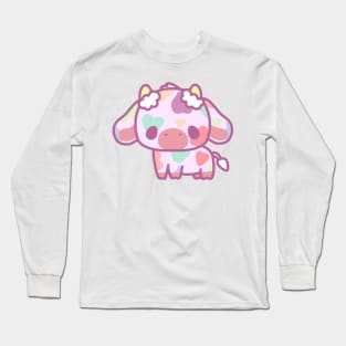 dreamy rainbow cow Long Sleeve T-Shirt